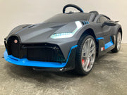 Elektrische kinderauto Bugatti Divo mat grijs