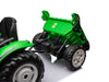 Kindertractor 24 volt met aanhanger (groen) | Ridecars.nl