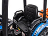 Kinder tractor 24V + frontlader + aanhanger blauw