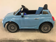 Accu kinderauto Fiat 500 blauw (6055494516894)