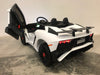Kinder auto op accu Lamborghini Aventador roadster SV wit (6013073850526)