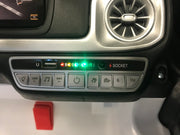 Accu kinderauto Mercedes G63 wit 24 volt twee persoons