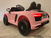 Audi R8 elektrische kinderauto roze