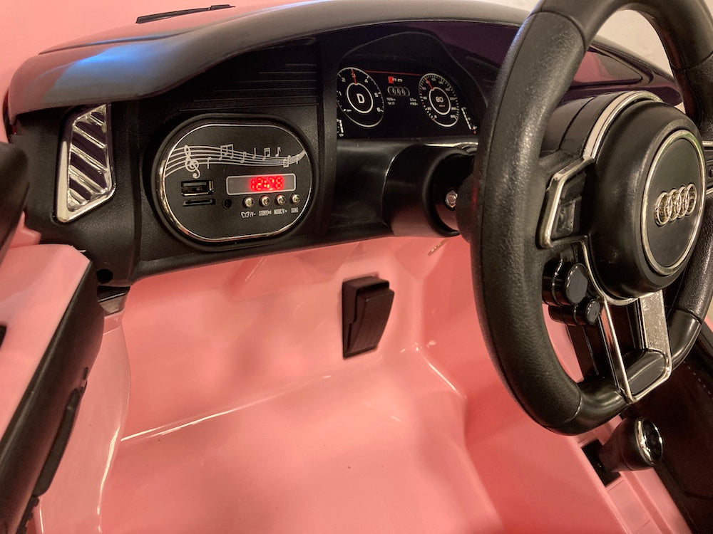 Audi R8 kinderauto roze afstandsbediening