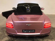 Kinder auto accu Bentley Continental roze metallic (4600779374727)