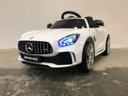 Bestuurbare auto kind Mercedes GTR 1 persoons wit (6573653295262)