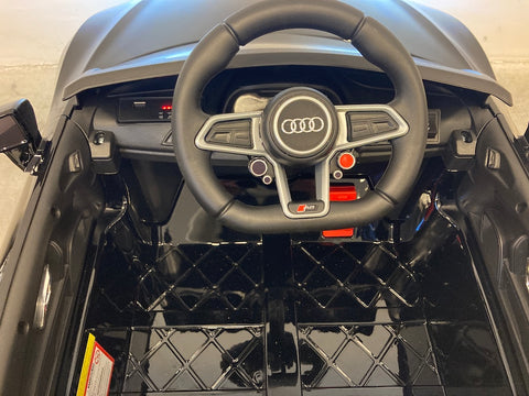 Elektrische auto kind Audi R8 sport zwart