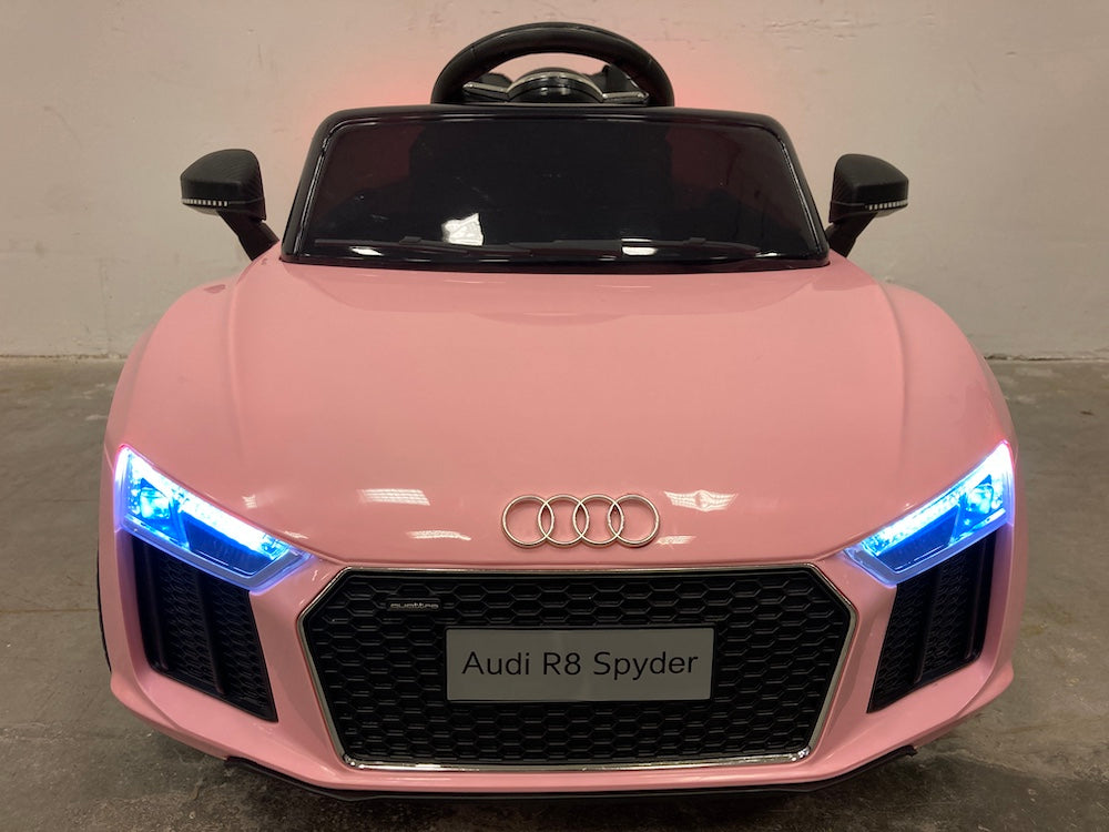 elektrische kinderauto Audi R8 roze