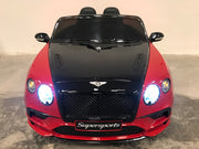 Elektrische kinderauto Bentley Continental rood zwart 12 volt (6055367704734)