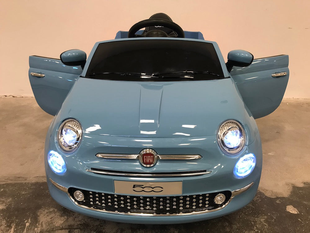 Elektrische kinderauto Fiat 500 blauw (6055494516894)