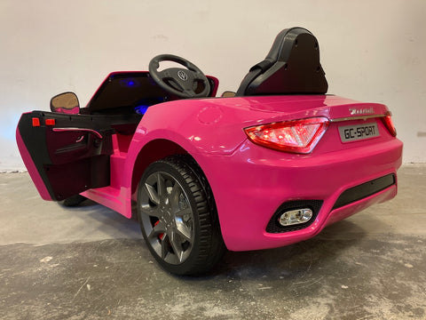 Elektrische auto kind Maserati Gran Cabrio roze (6663023886494)