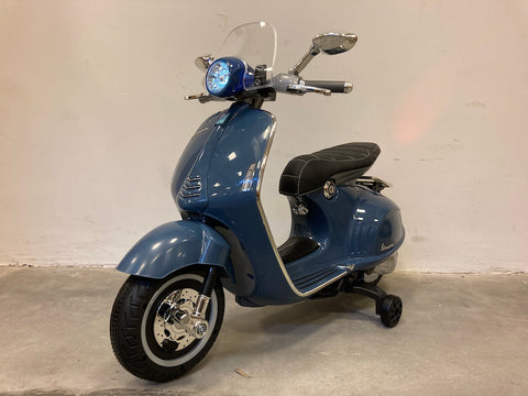 Elektrische kinder scooter Vespa 946 blauw (5792366297246)