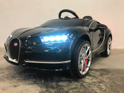 elektrische kinderauto Bugatti Chiron 12 volt zwart (5267155714206)