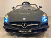 elektrische kinderauto Mercedes SLS mat zwart mp4 (6734039515294)