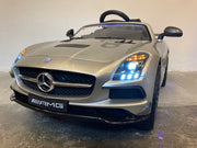 elektrische kinderauto Mercedes SLS zilver mp4 (4739057877127)