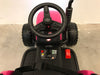 Elektrische tractor voor kind met aanhanger roze (6081084096670)