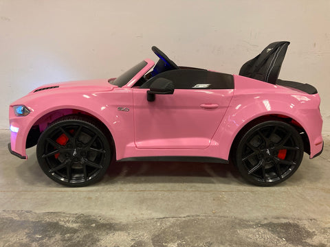 Ford Mustang elektrische kinderauto roze