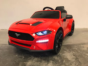 Ford Mustang elektrische kinderauto rood 12 volt (6647487037598)