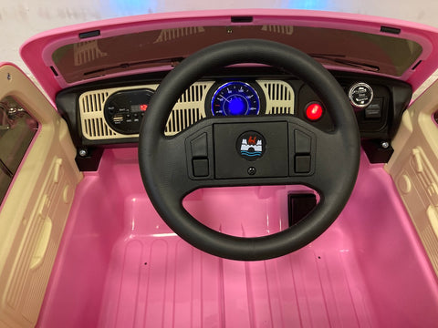 elektrische auto kind Volkswagen Kever roze
