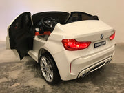 Bestuurbare auto kind BMW X6 twee persoons wit (6128905158814)