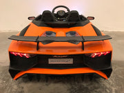 Kinder auto elektrisch Lamborghini Aventador SV roadster oranje (5758174658718)