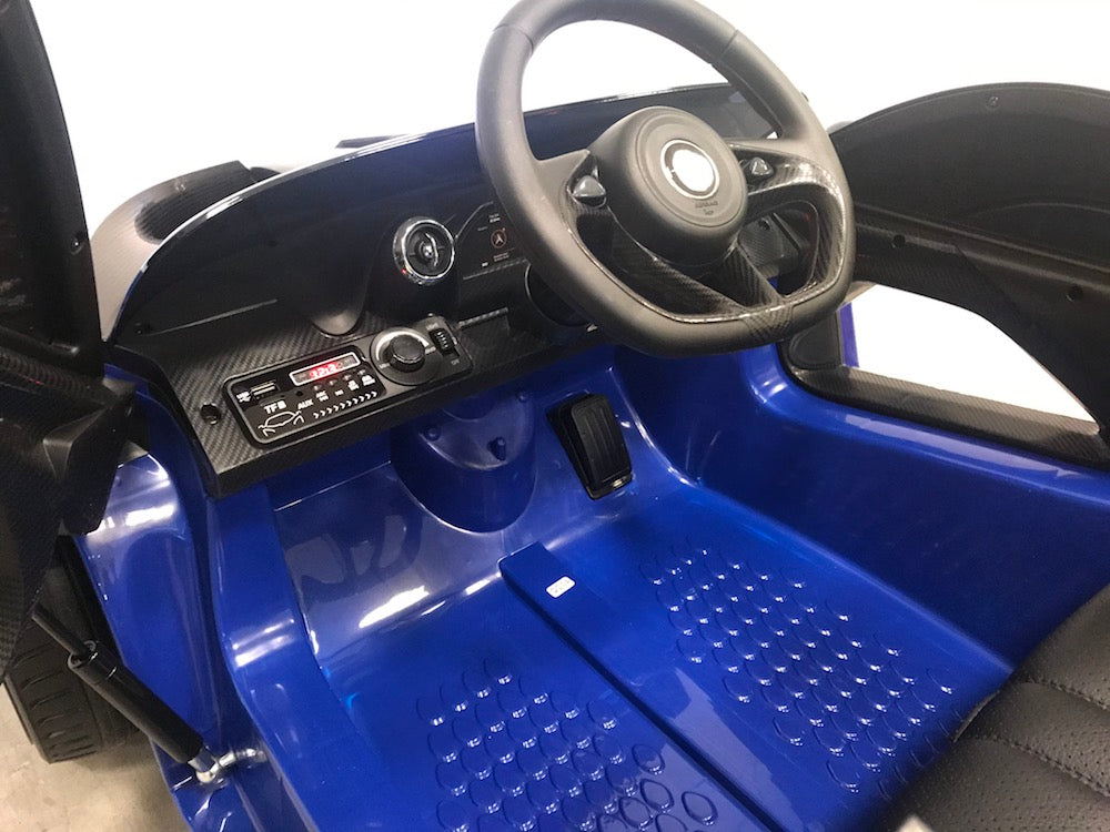 Kinderauto met afstandsbediening McLaren Senna blauw 12 volt (6035239043230)