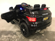 Bestuurbare auto kind politie met sirene en megafoon (4738984280199)