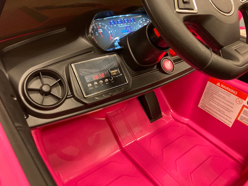 Kinderauto Chevrolet Camaro roze softstart