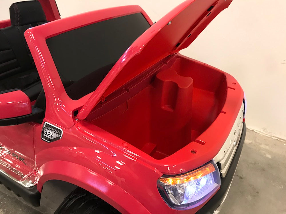 Speelgoedauto kind bestuurbaar Ford Ranger wild track roze metallic (6080869925022)