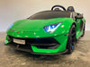 Kinderauto Lamborghini Aventador groen twee persoons (6719665045662)