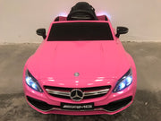 Kinderauto Mercedes C63 roze 12 volt (4553332129927)