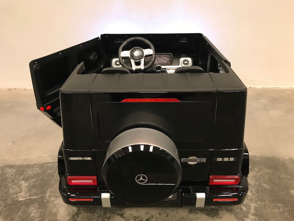 Bestuurbare speelgoedauto Mercedes G63 twee persoons kinderauto zwart (6006208463006)