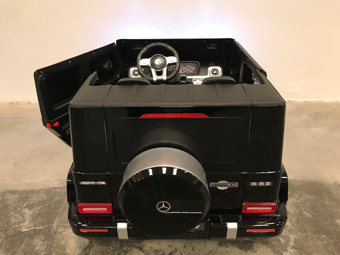 Bestuurbare speelgoedauto Mercedes G63 twee persoons kinderauto zwart (6006208463006)