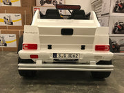 Kinder auto Mercedes G650 maybach twee persoons wit (6057484386462)