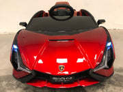 Elektrische inderauto Lamborghini Sian rood 