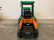 elektrische kinder tractor 24 Volt met aanhanger en kiepbak voor