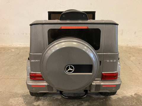 Mercedes G63 elektrische kinderauto grijs 