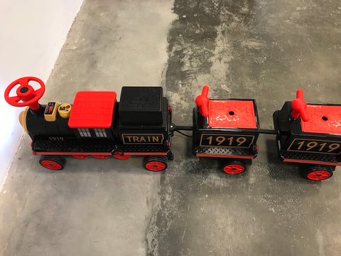 elektrisch trein kind twee wagons