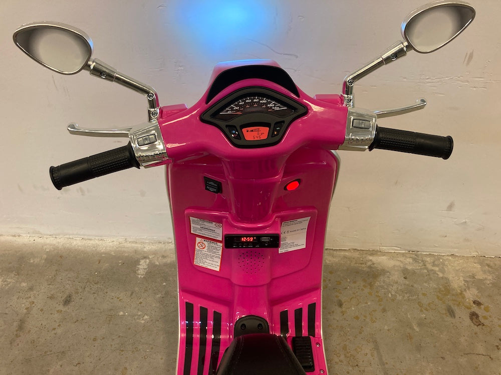 Vespa Sprint accu kinderscooter roze