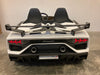 Bestuurbare auto kind Lamborghini Aventador 24 volt wit drift twee persoons 