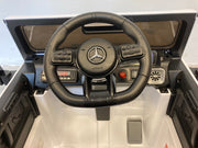 Elektrische auto kind Mercedes G63 AMG 12 volt 2.4G RC wit (4668226044039)
