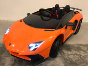 accu kinderauto Lamborghini Aventador SV roadster oranje (5758174658718)