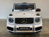 Elektrische auto kind Mercedes G63 AMG 12 volt 2.4G RC wit (4668226044039)